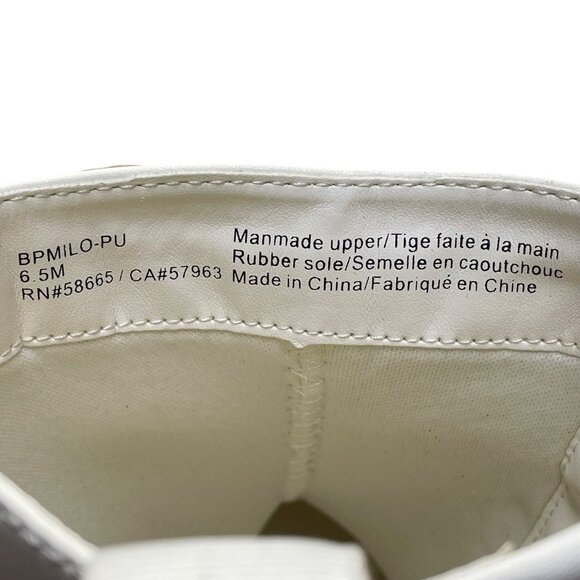 BP Women’s Ivory White PU Leather Platform Chunky Milo Ankle Boots 6.5M - Picture 6 of 10